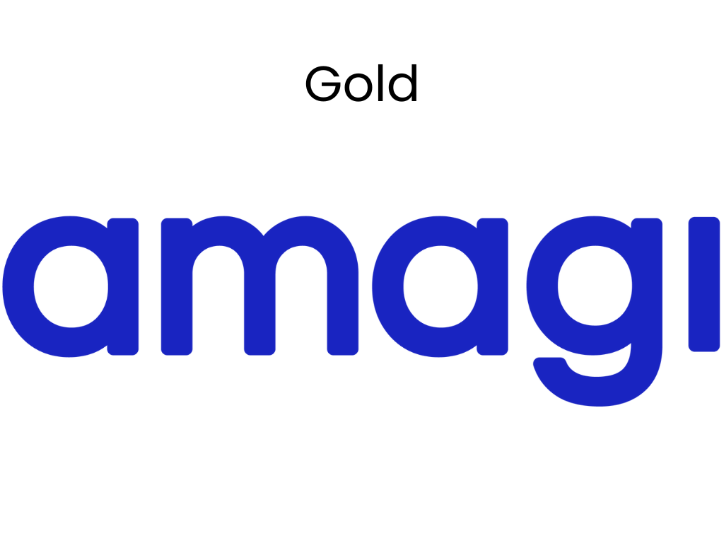 Amagi logo with "Gold sponsor" denoted