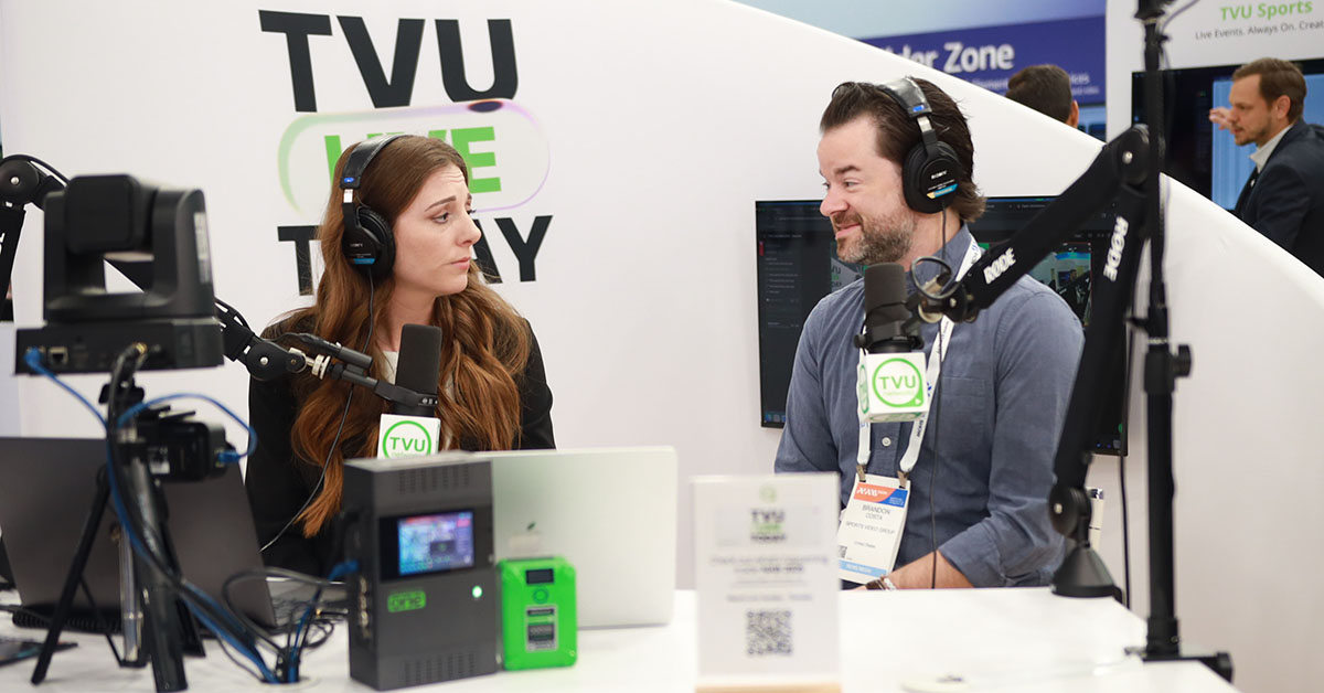 TVU live broadcast at NAB Show