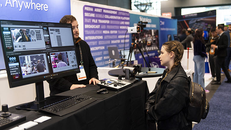 Turnkey booth on the NAB New York show floor
