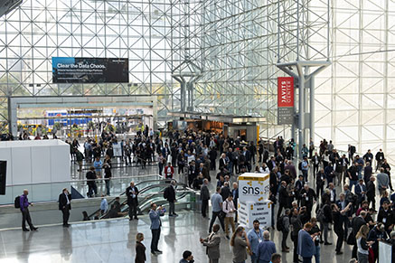 Javits Center interior with NAB Show New York attendees
