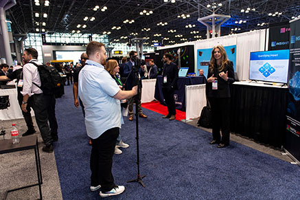 NAB Show New York attendees creating content